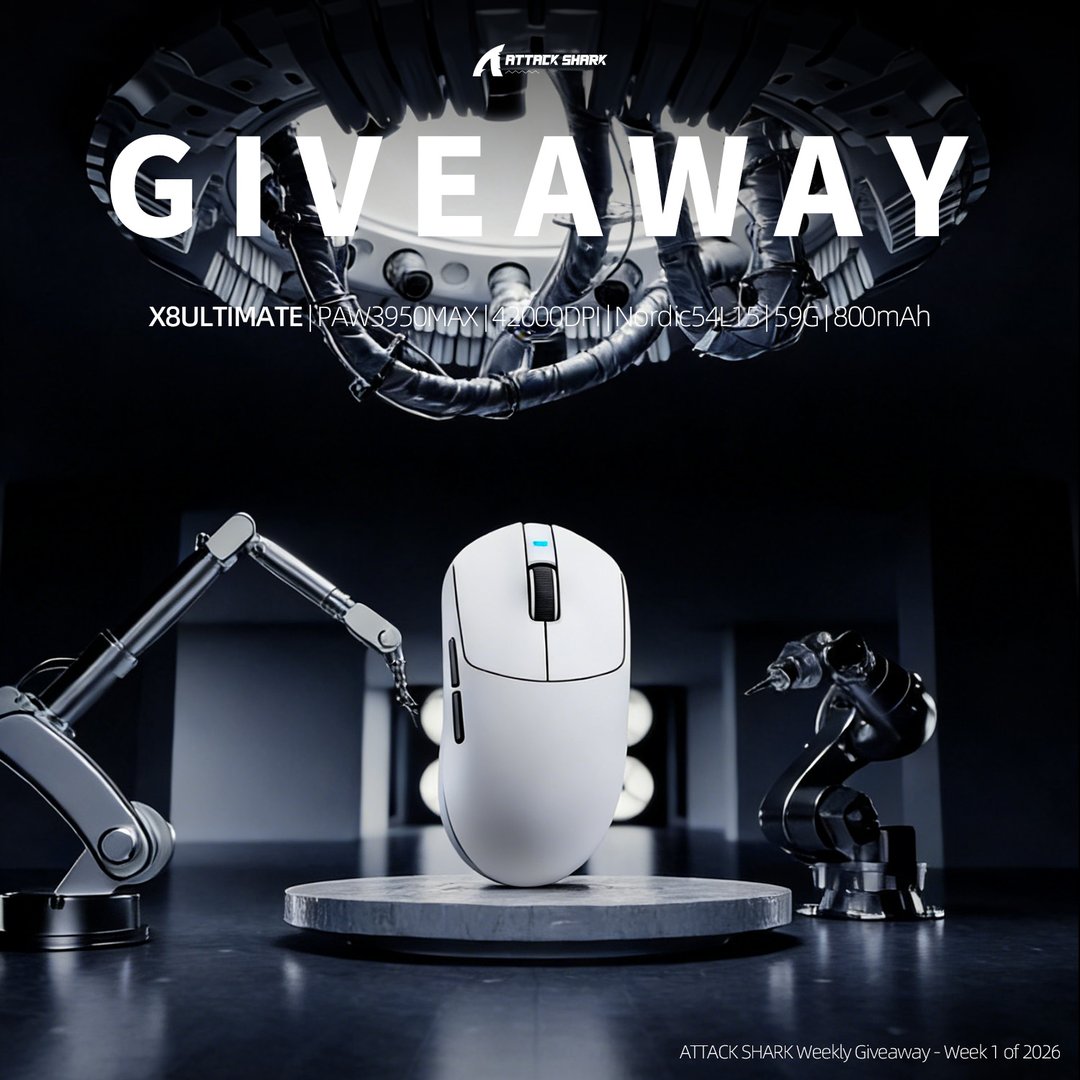 WIN an Attack Shark X8 Ultimate Mouse