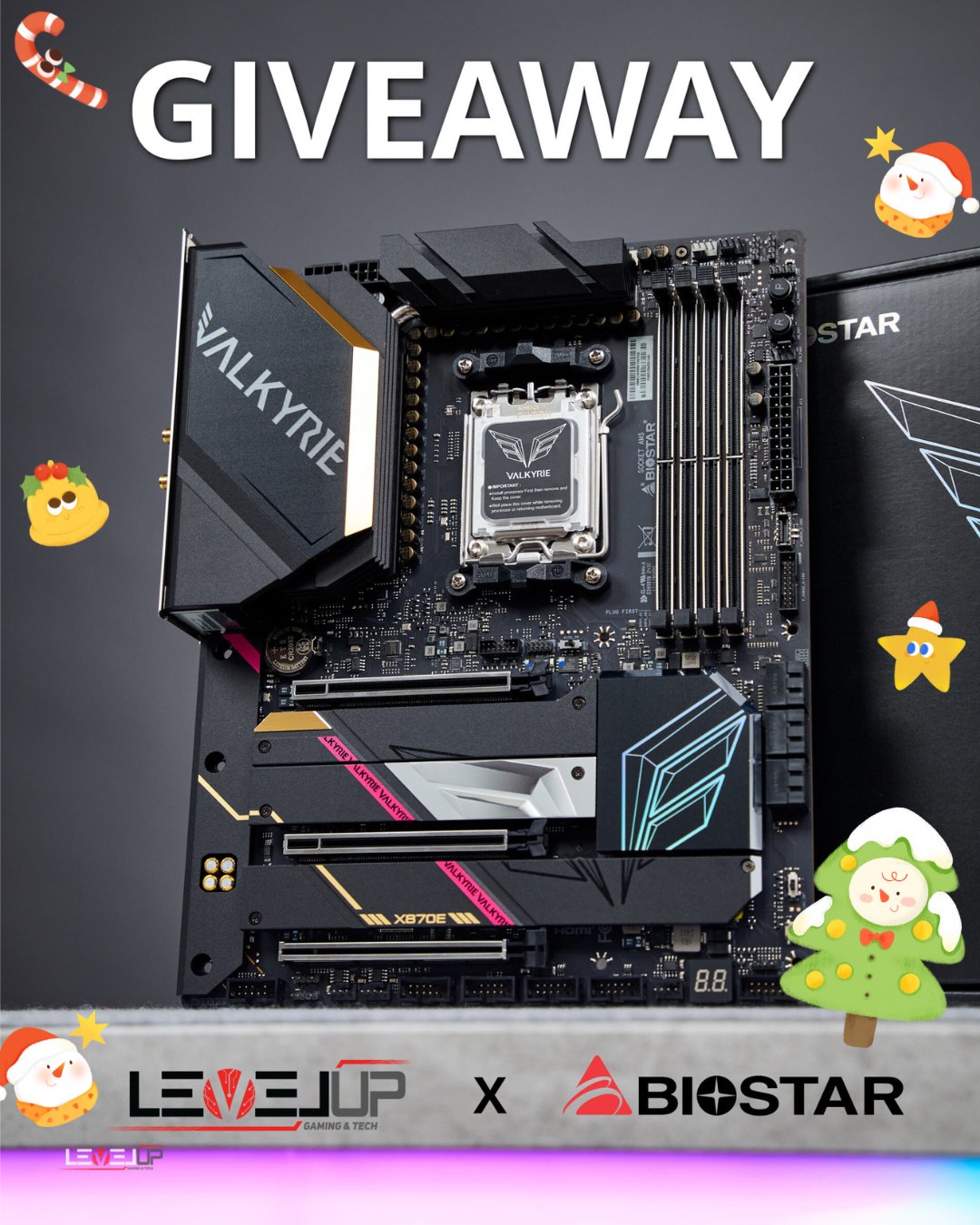 WIN a Biostar X870E Valkyrie Motherboard