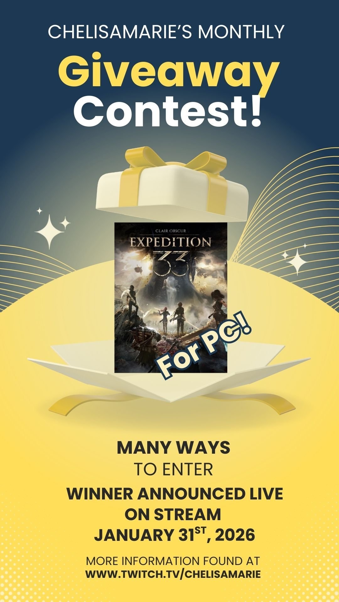 WIN a Clair Obscure Expedition 33 for PC